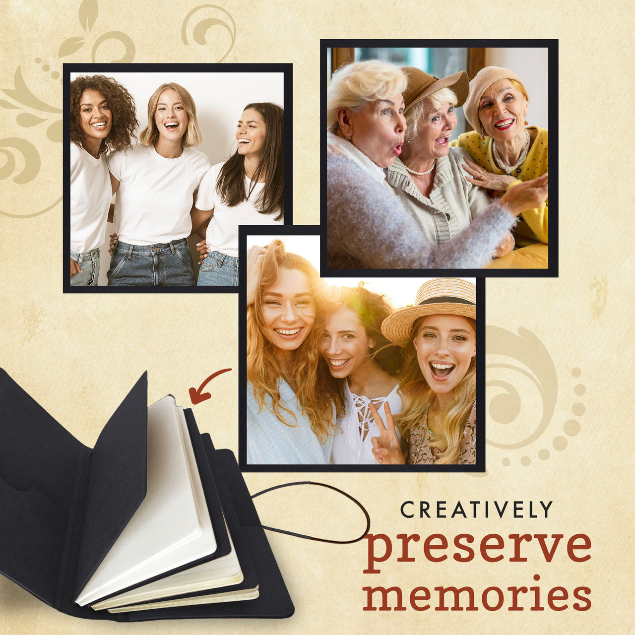 Álbum de viaje Graphic 45 con juego de cuaderno negro