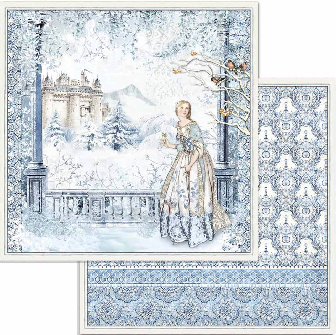 Paquete de papel Stamperia Winter Tales 12" x 12"