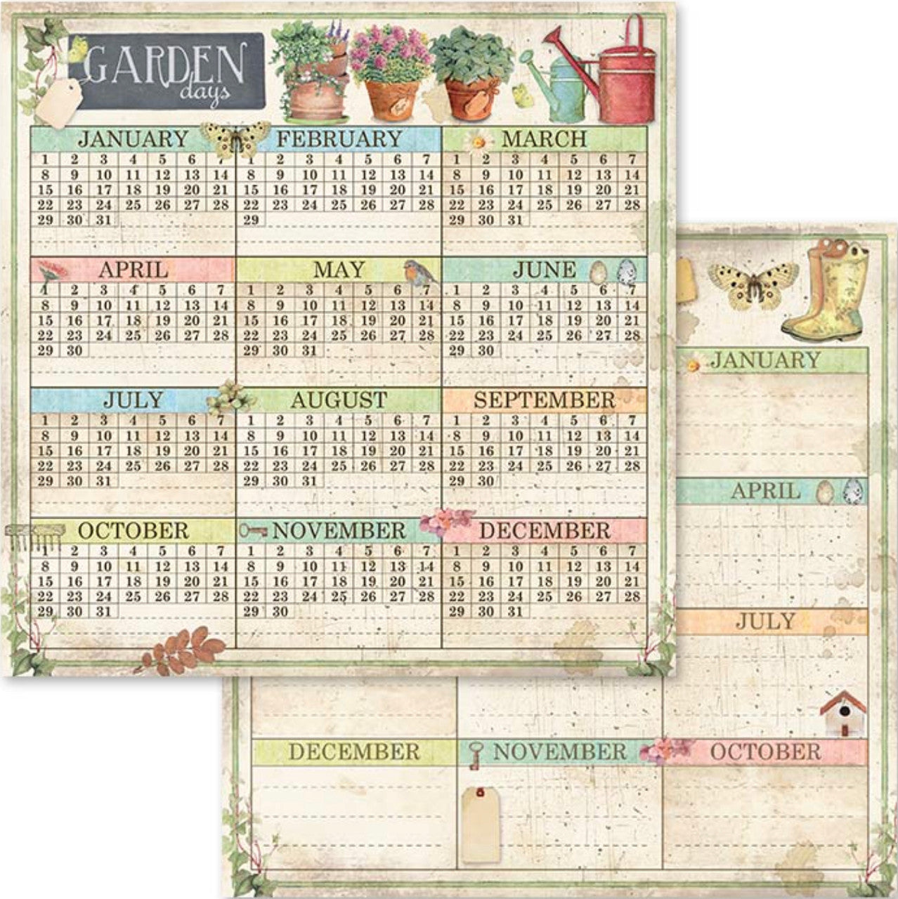 Stamperia Garden Paper Pack 12” x 12”