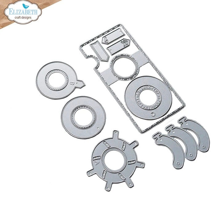 Elizabeth Craft Designs Juego de troqueles de metal con persiana Iris