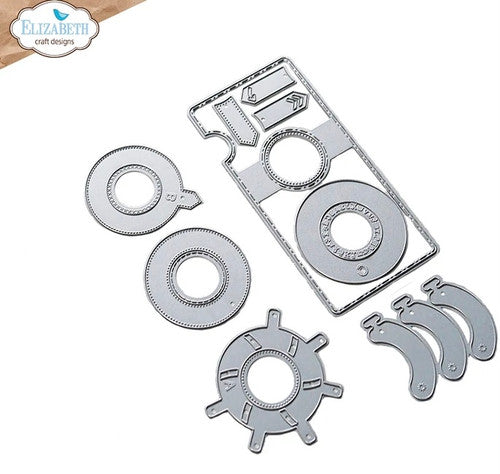 Elizabeth Craft Designs Juego de troqueles de metal con persiana Iris