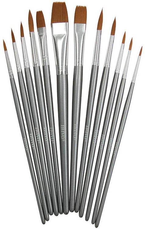 Nuvo 12 Piece Nylon Brush Set