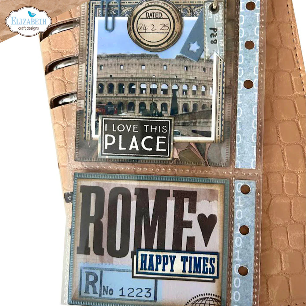 Elizabeth Craft Designs Planner Essentials Bold Alphabet Clear Stamp Set