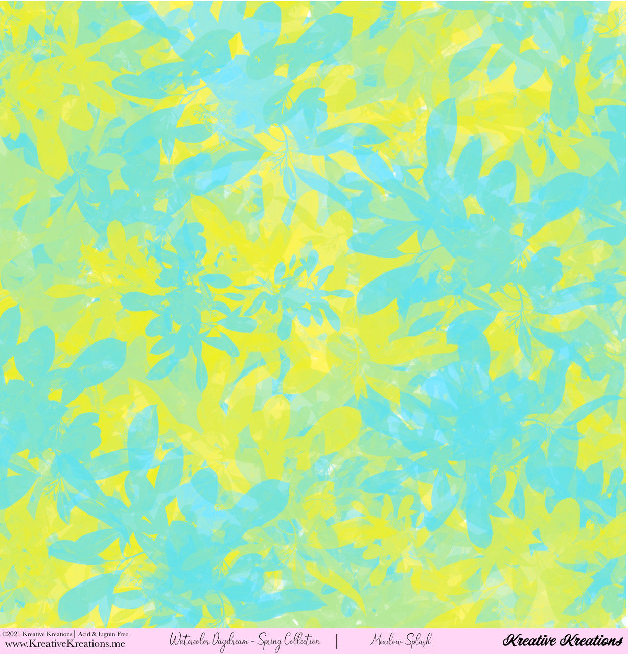 Kreative Kreations Watercolor Daydream - Spring Collection 12” x 12” Paper Collection