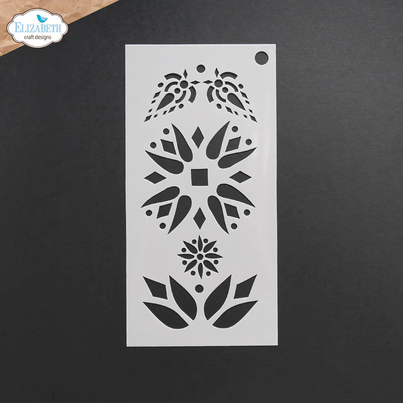 Elizabeth Craft Designs Floral Stencils (4 pk)