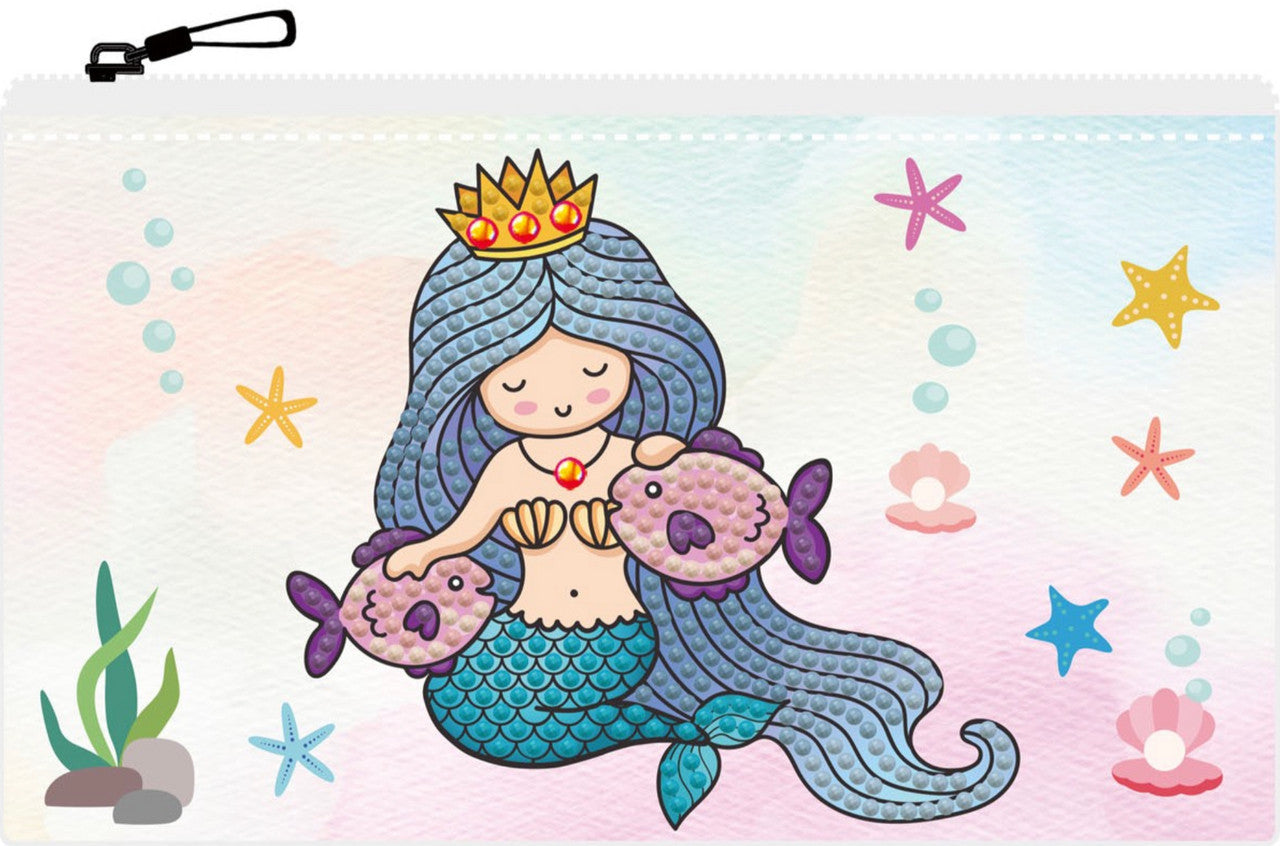 Diamond Dotz Mer Princess Zipper Pouch