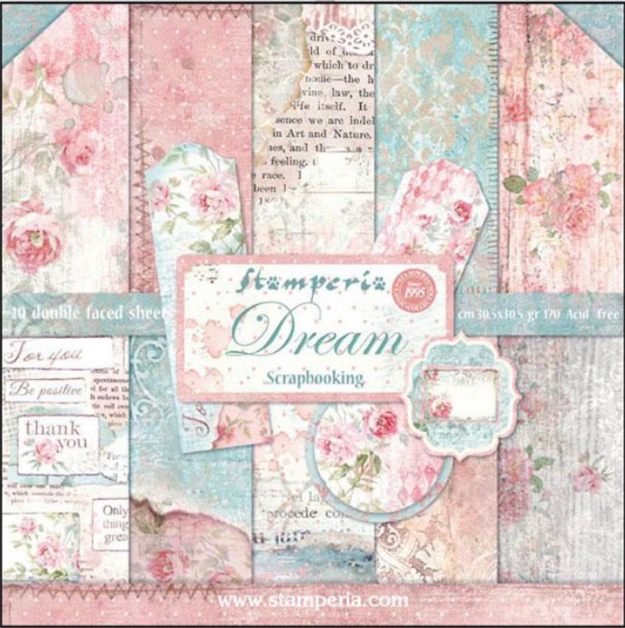 Paquete de papel Stamperia Dream 12" x 12"