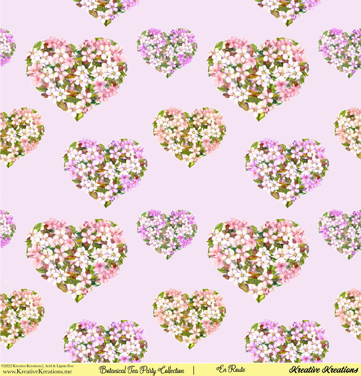 Kreative Kreations Botanical Tea Party 12” x 12” Paper Collection