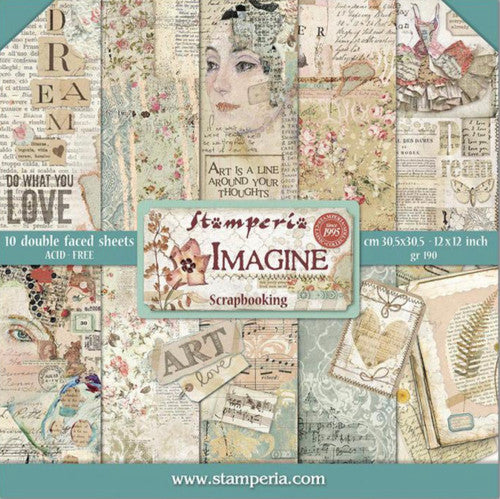 Stamperia Imagine Paper Pack 12” x 12”