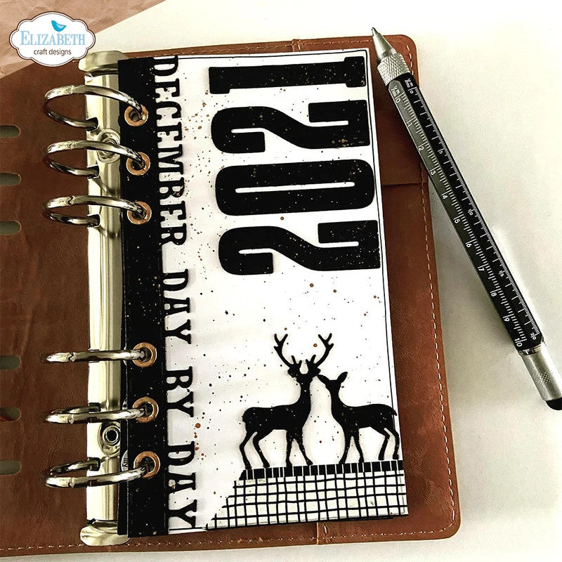 Elizabeth Craft Designs Juego de troqueles de metal con números grandes