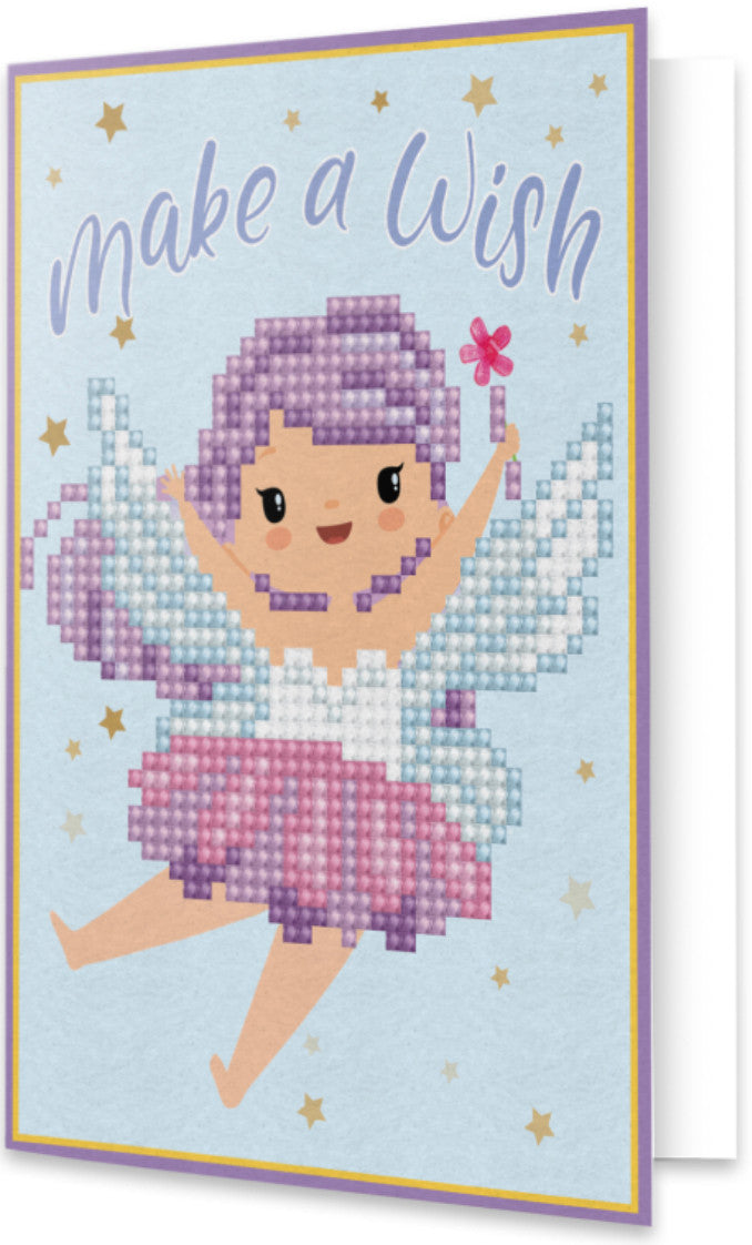 Diamond Dotz Pixie Pide un deseo Tarjetas de felicitación
