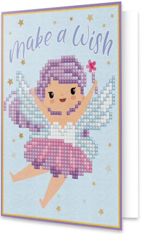 Diamond Dotz Pixie Pide un deseo Tarjetas de felicitación