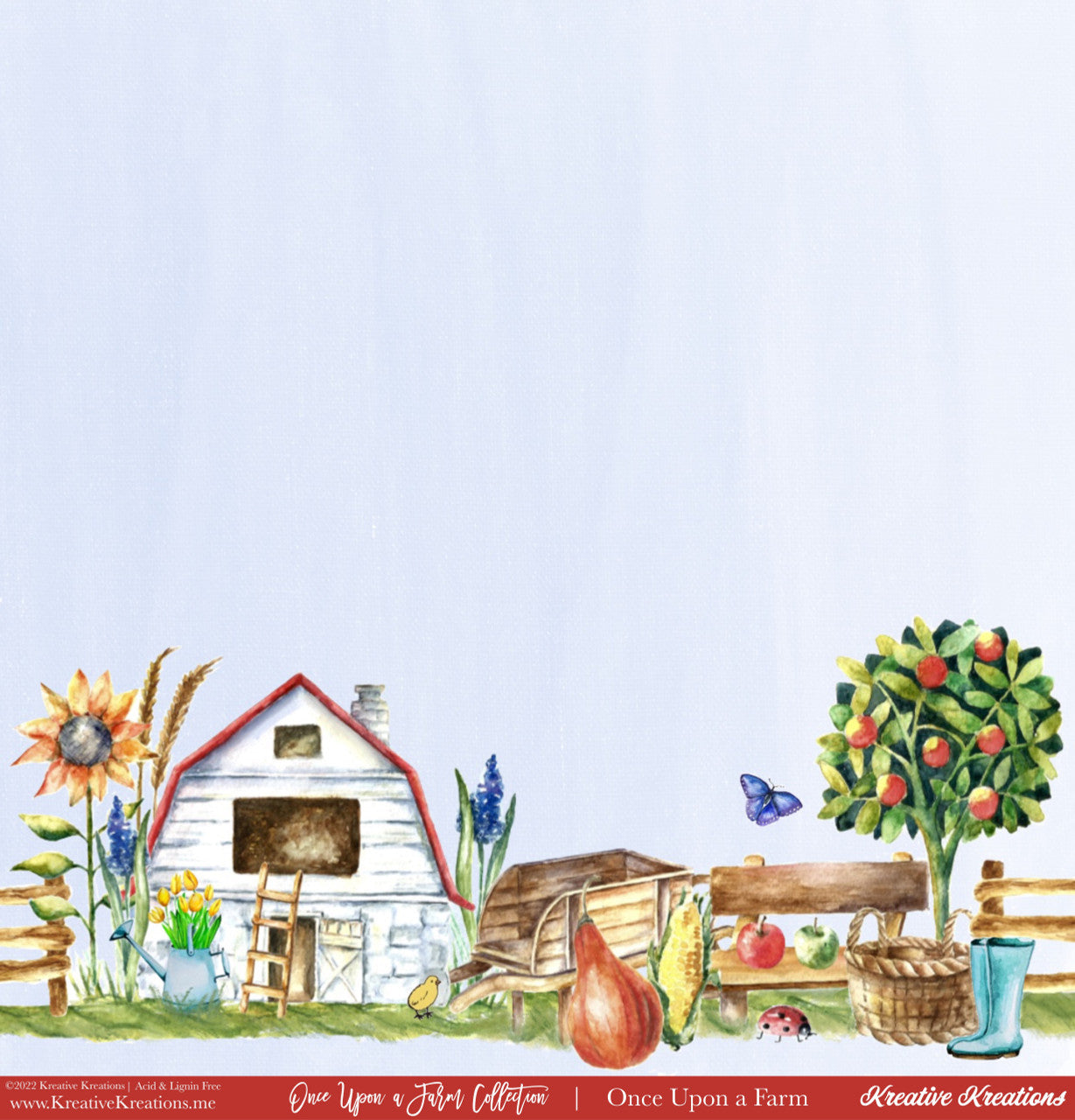 Kreative Kreations Once Upon a Farm 12” x 12” Paper Collection