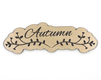 Autumn Swirl Wooden Embellishment