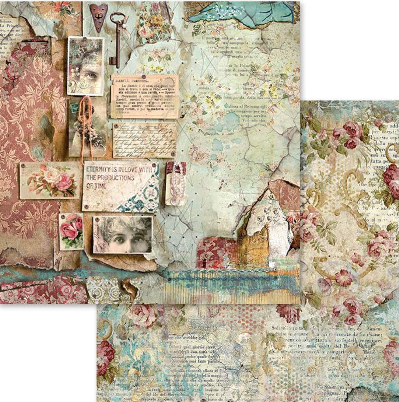 Stamperia Time Is An Illusion Paper Pack 12 x 12
