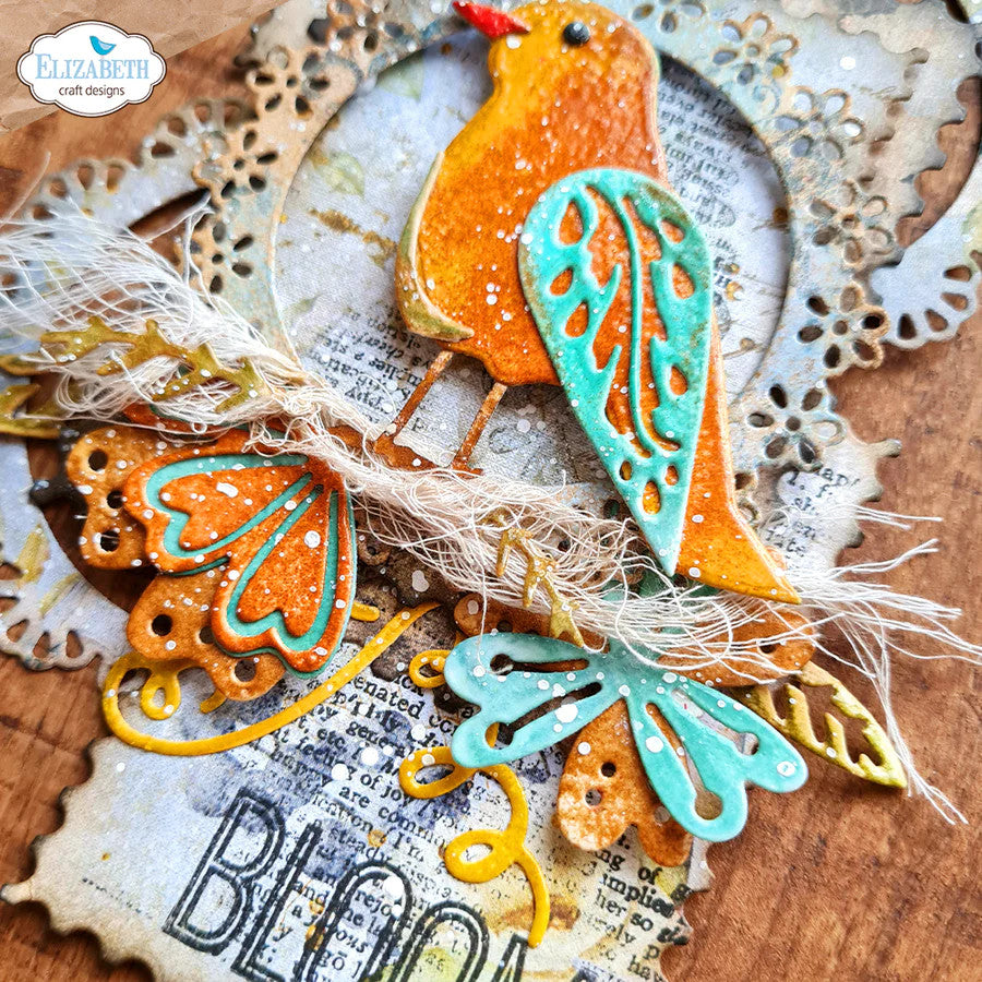 Elizabeth Craft Designs Juego de troqueles de pájaros en capas Everyday Elements