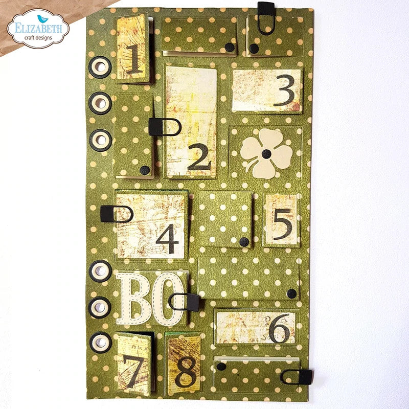Elizabeth Craft Designs kalendernummers stempelset