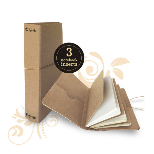 Graphic 45 Travel Album with Notebook Set Kraft