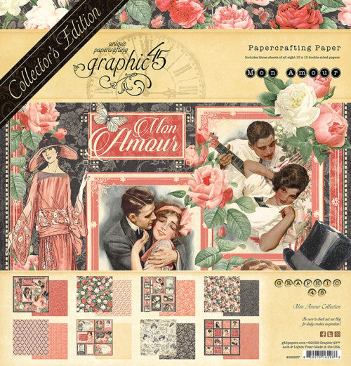 Graphic 45 Mon Amour 12” x 12” Deluxe Collector's Edition