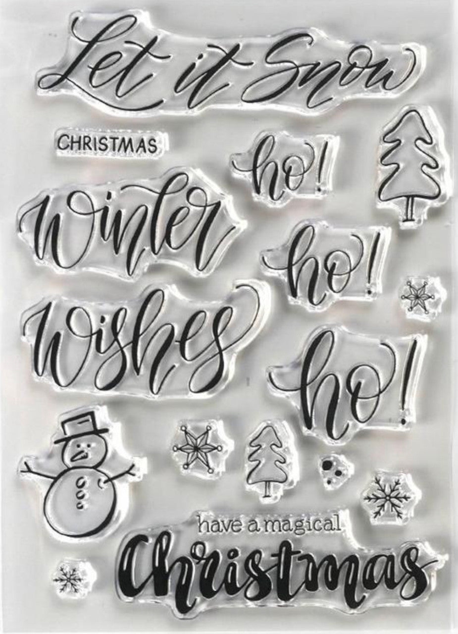 Elizabeth Craft Designs Sneeuwstempelset