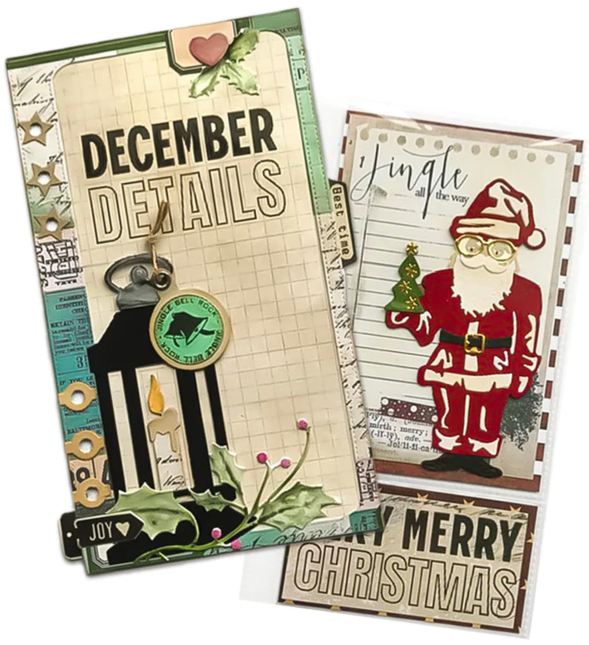 Elizabeth Craft Designs December Details-stempel