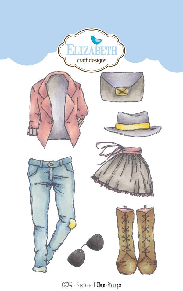 Elizabeth Craft Fashions 1 duidelijke stempel