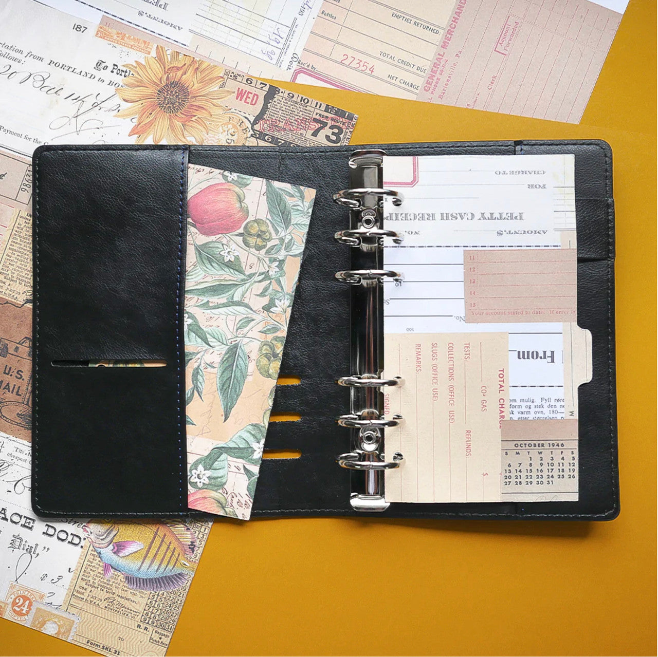 Elizabeth Craft Designs Sidekick Planner Binder - Vintage Black