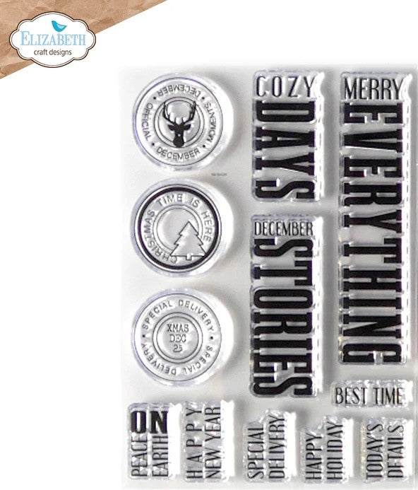 Elizabeth Craft Designs Cosy Days stempelset