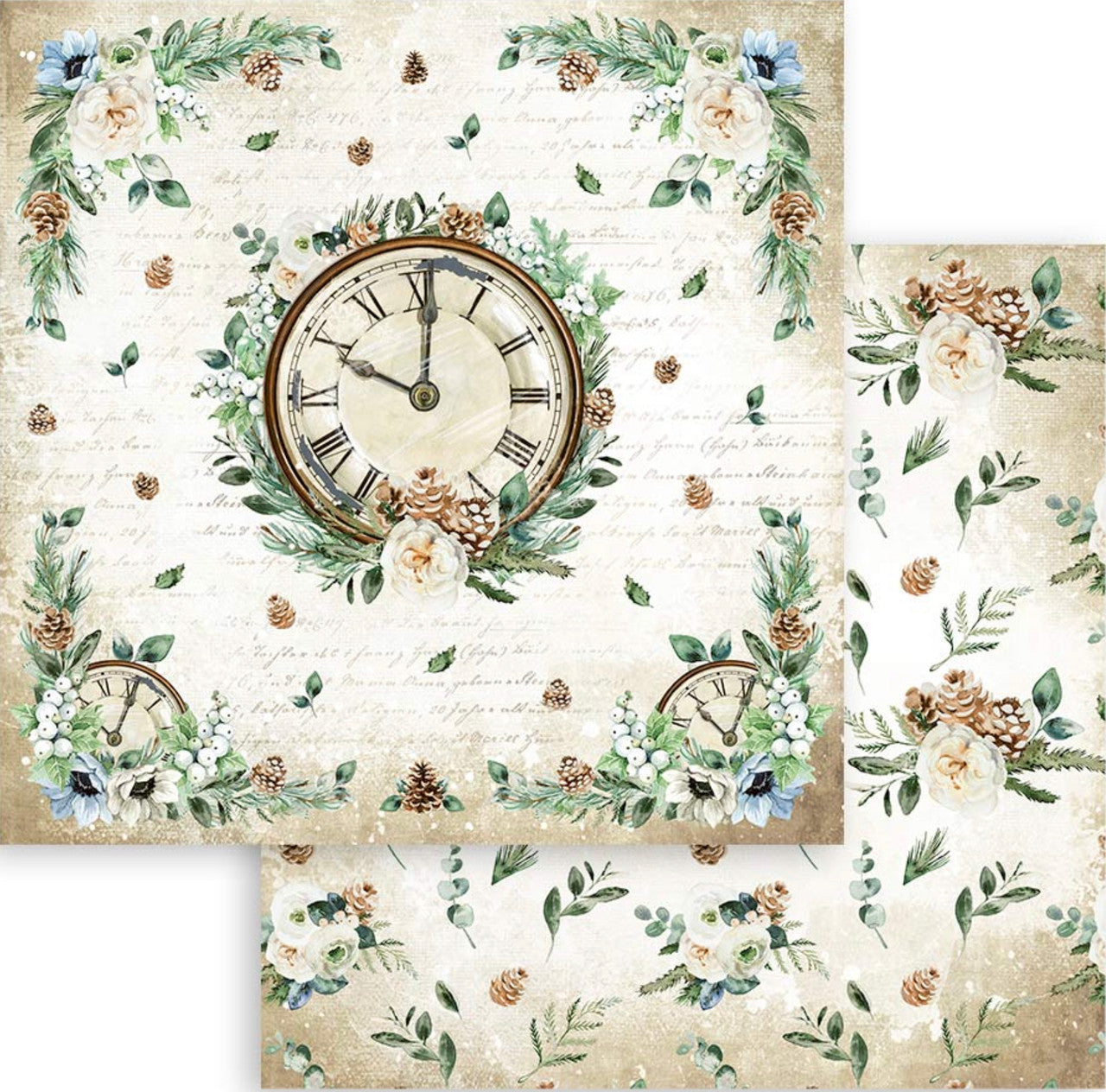 Colección Romántica Stamperia - Colección de papel Acogedor Invierno de 12" x 12"