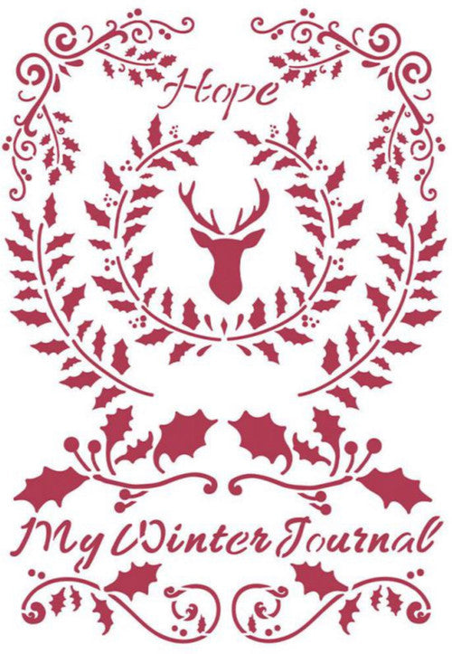 Stamperia Stencil G Winter Tales Hope