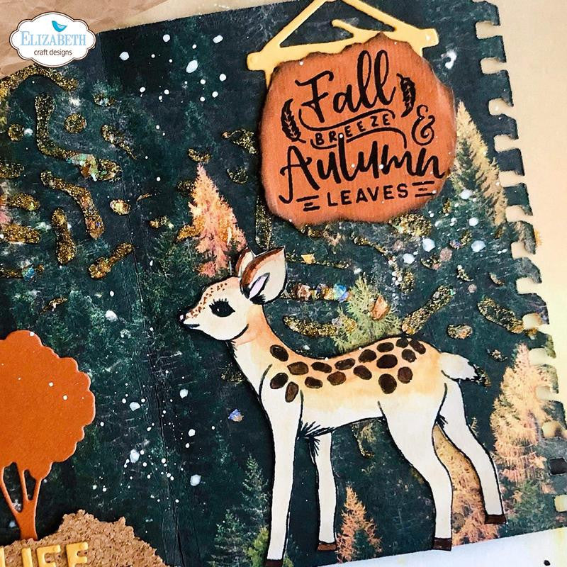 Elizabeth Craft Designs herfstbladeren stempelset
