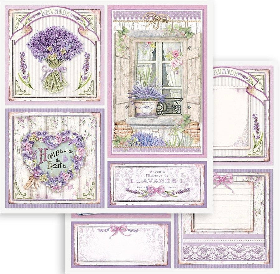 Stamperia Double Face 8" x 8" papiercollectie - Provence 2.0
