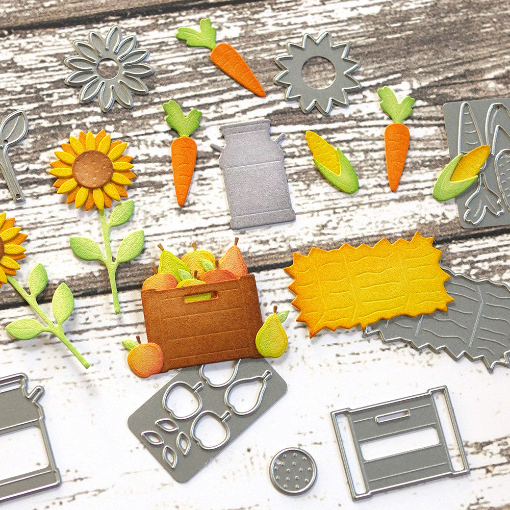 Juego de troqueles Elizabeth Craft Farm Accessories