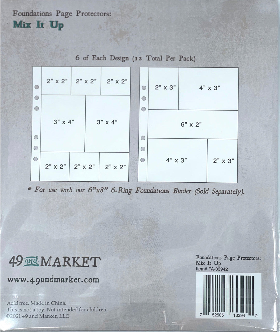 49 & Market Foundations Page Protectors - Mix It Up