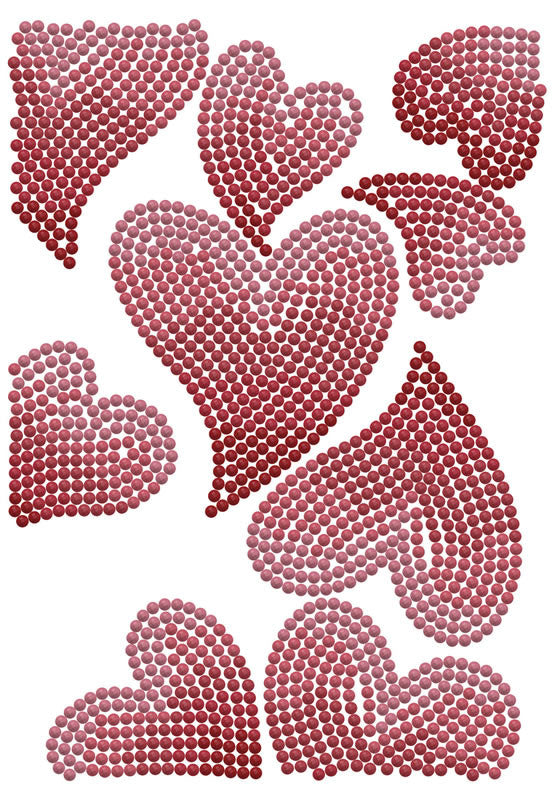 Diamond Dotz Heart Swirl Greeting Card