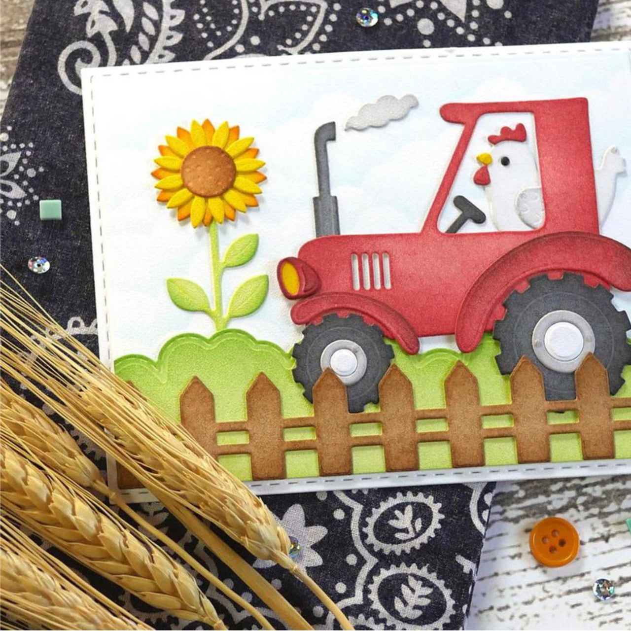Elizabeth Craft Tractor stansenset