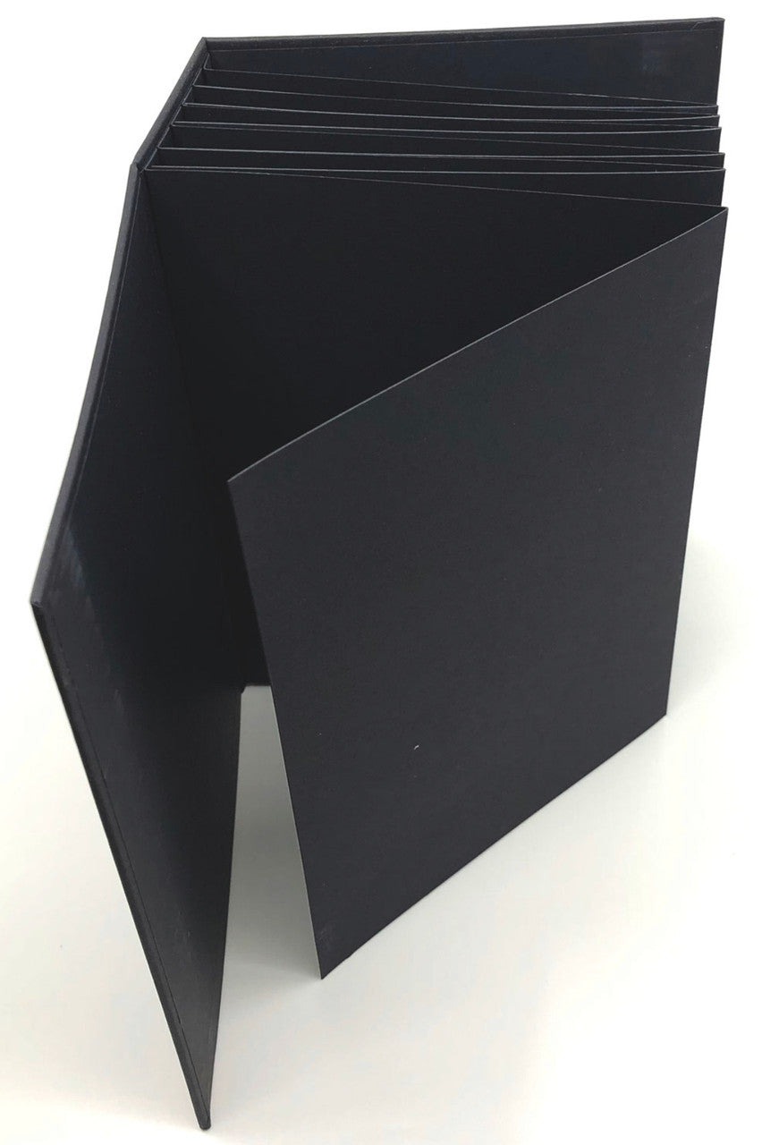 Serie de álbumes 49 y Market Foundations, negro, 6" x 8"