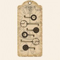 Graphic 45 Metal Clock Keys