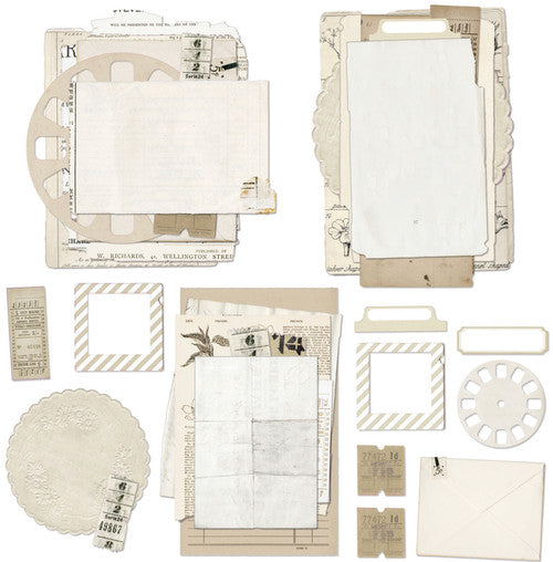 49 and Market Vintage Artistry Natural Nouveau Ephemera Stacks