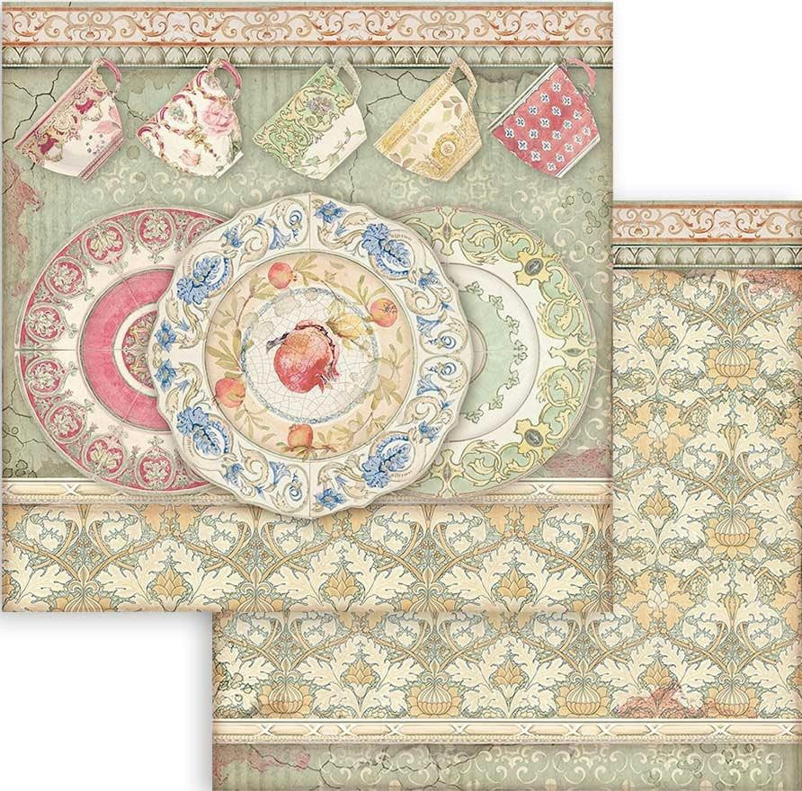 Colección de Papel Stamperia Doble Cara 12” x 12” - Casa Granada