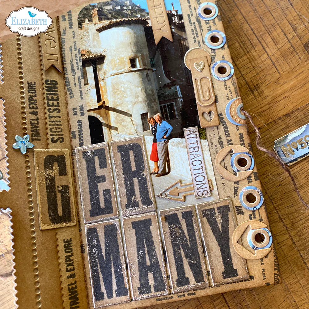 Elizabeth Craft Designs Planner Essentials Bold Alphabet Clear Stamp Set