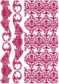Stamperia Stencil G Romantic Journal Border & Texture
