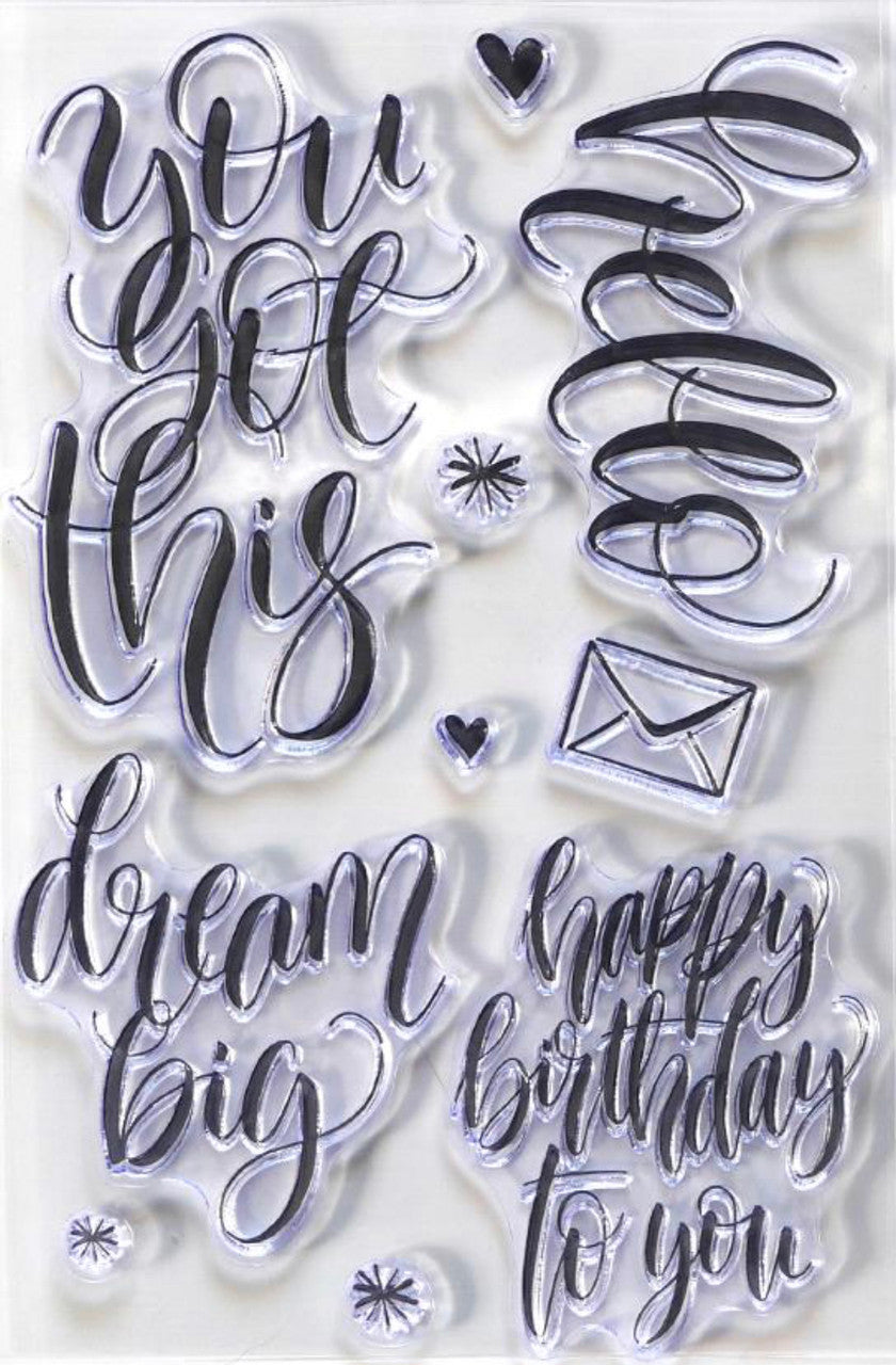Elizabeth Craft Hallo duidelijke stempel