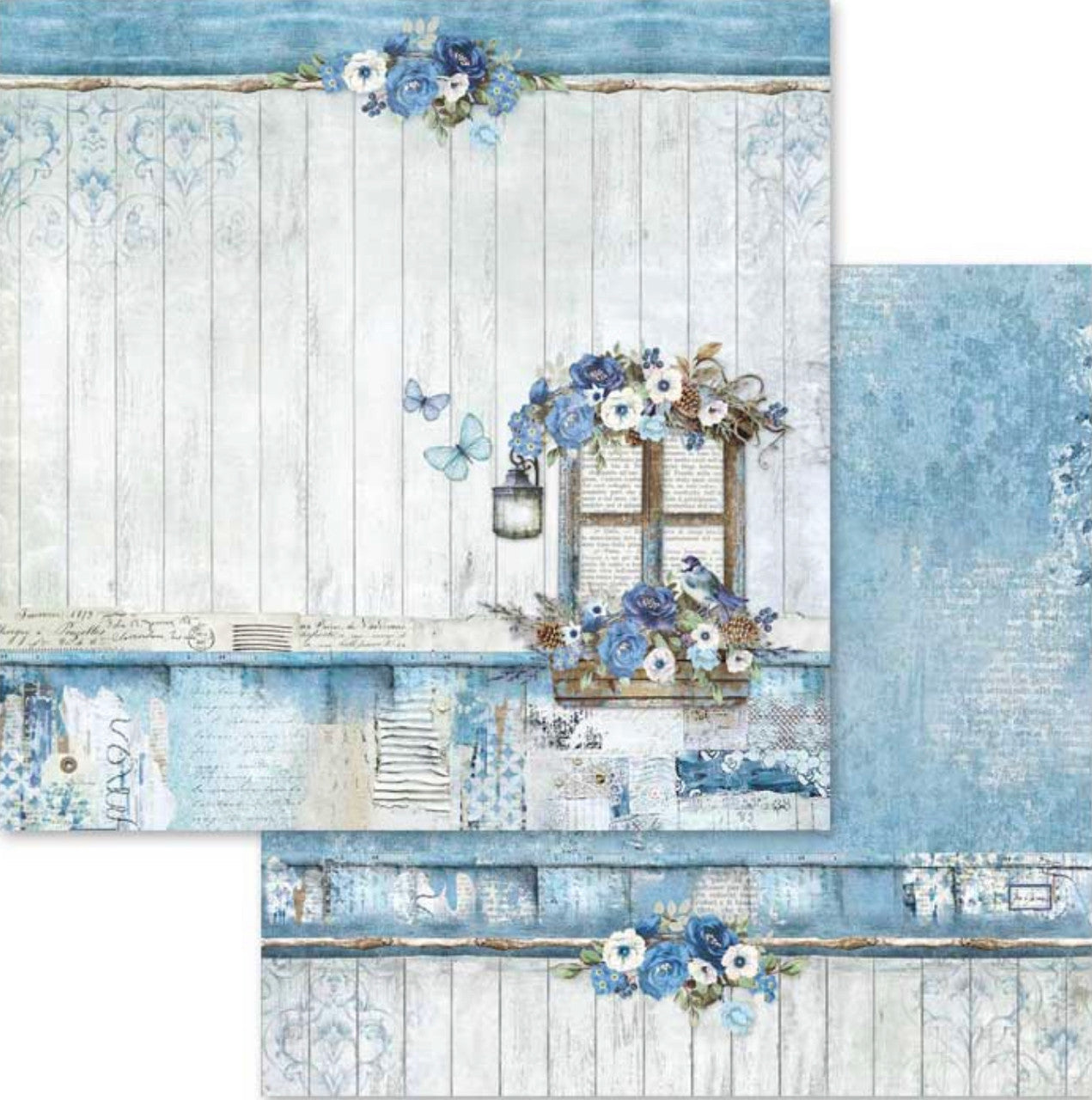 Stamperia Blue Land Paper Pack 12” x 12”
