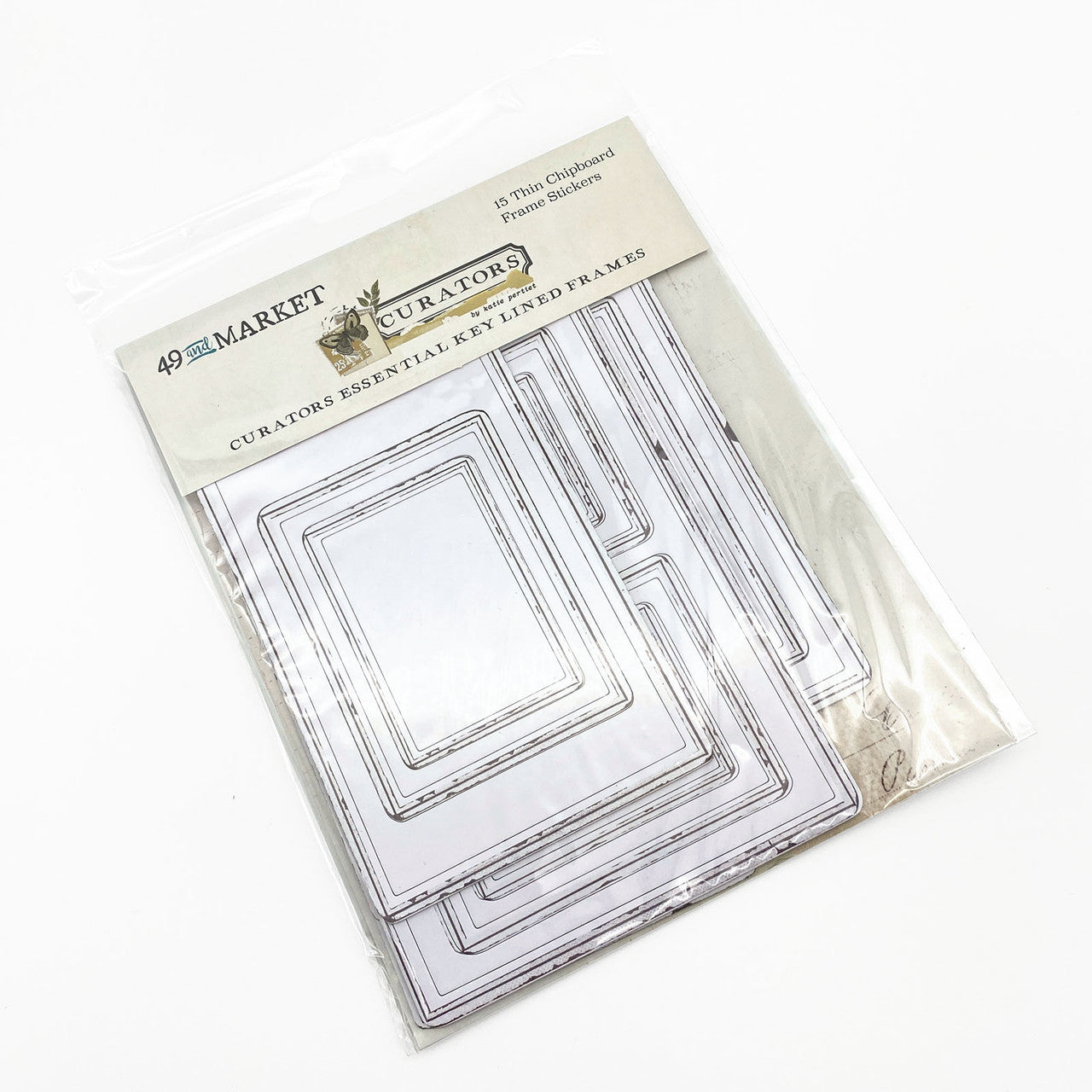 49 & Market Curators Essential - Key Lined Chipboard Frames