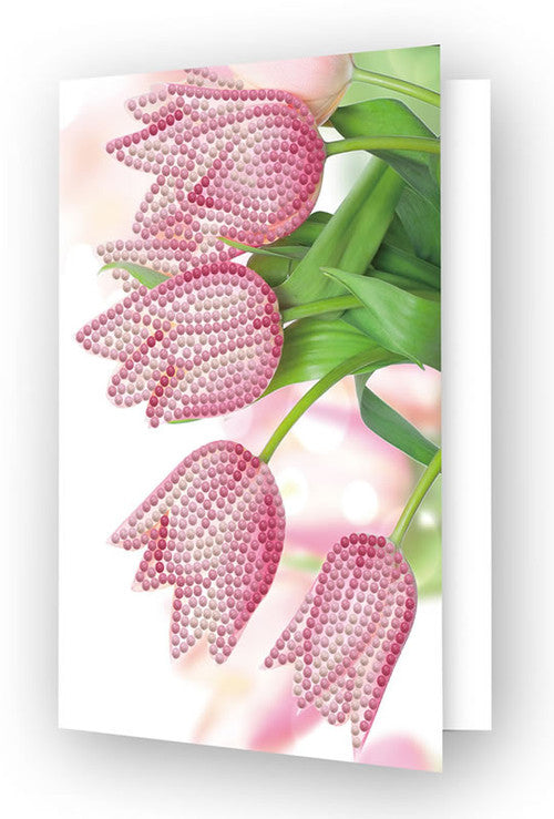 Tulipanes románticos Diamond Dotz Tarjetas de felicitación