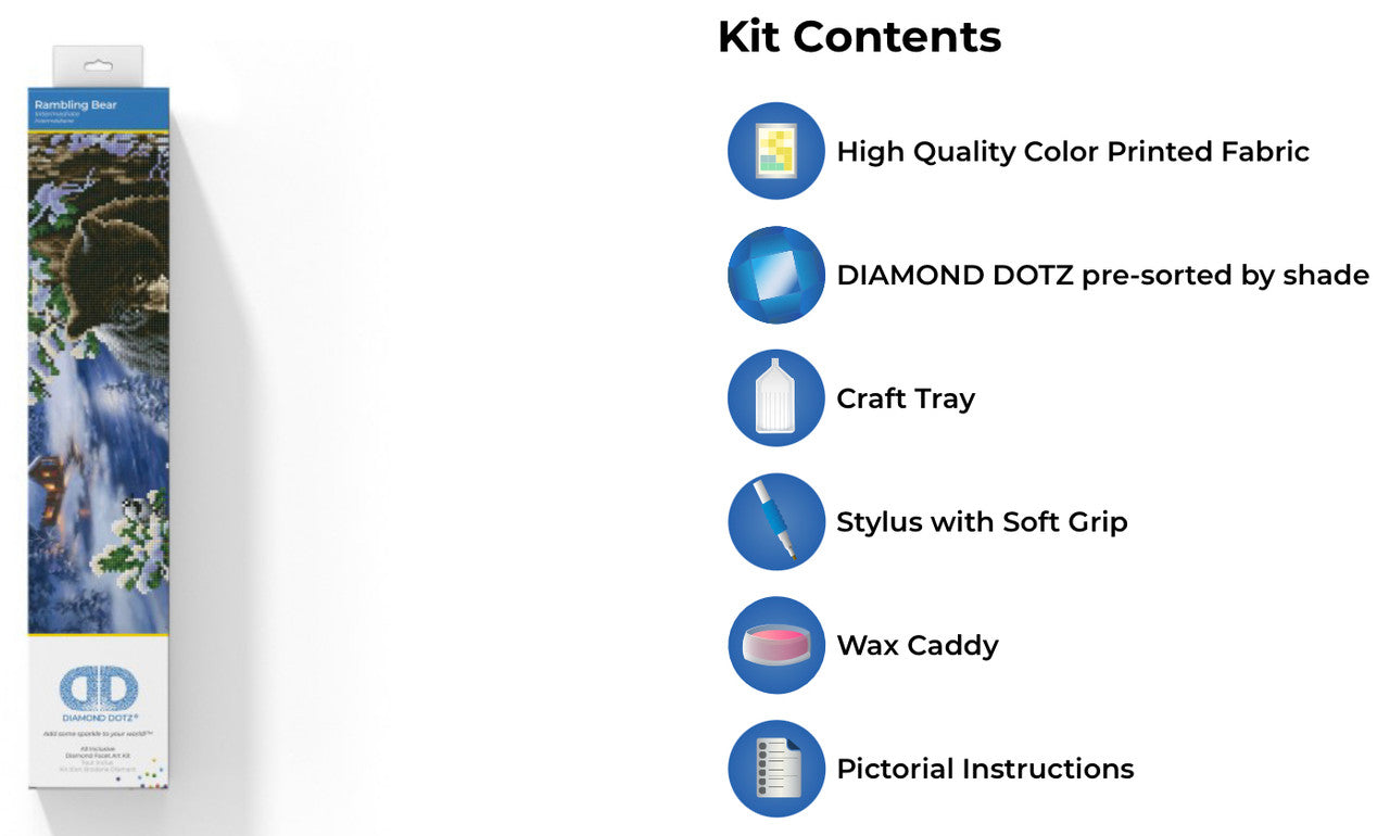 Diamond Dotz Rambling Bear - Kreative Kreations