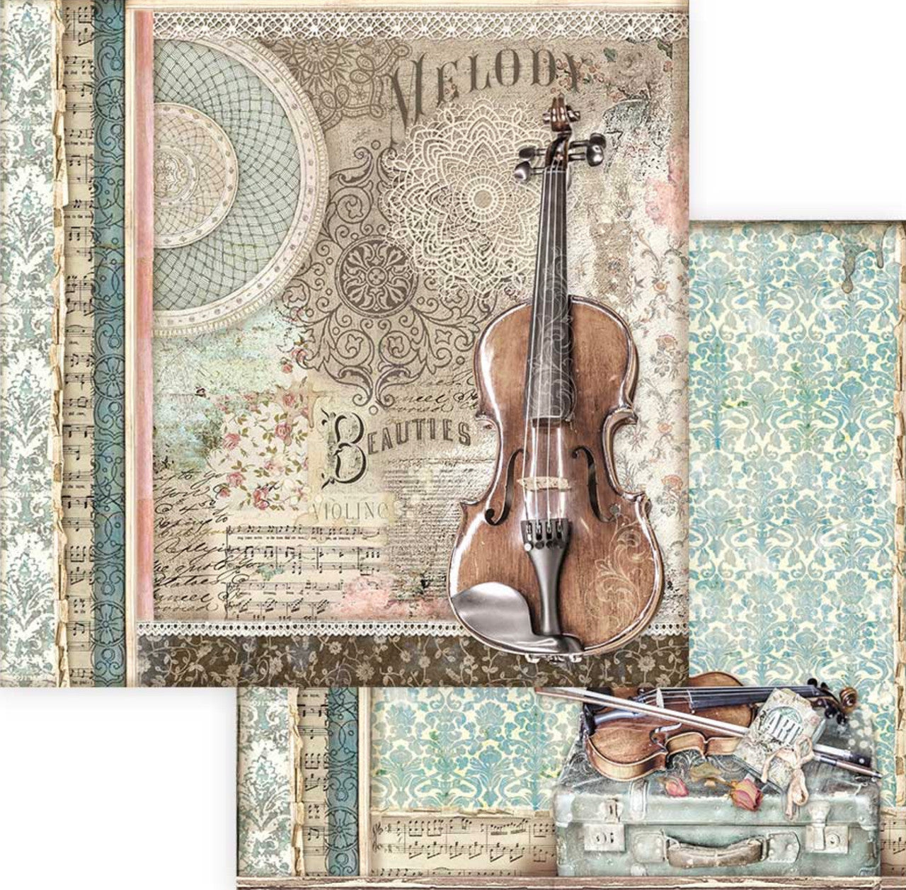 Colección de papel Stamperia Passion de 12” x 12”