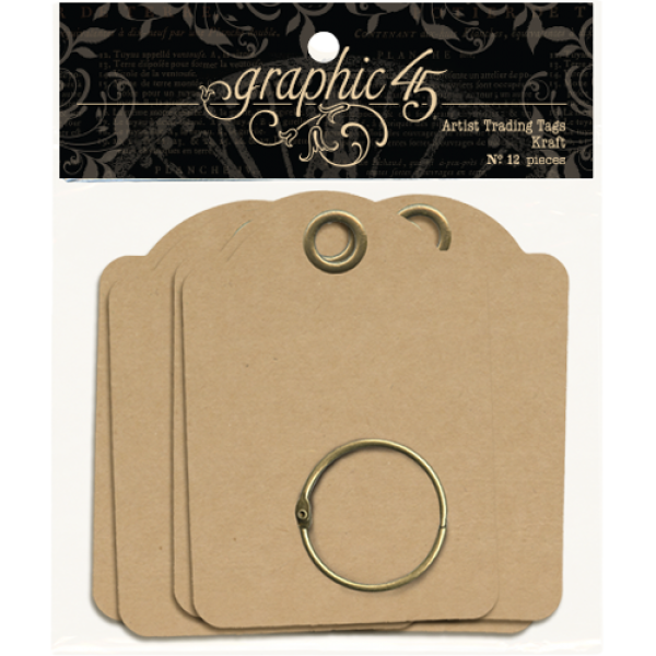 Graphic 45 Artist Trading Tags Kraft