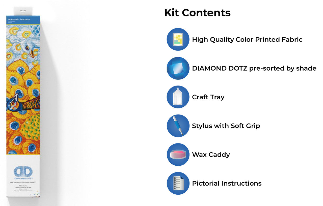 Diamond Dotz Romantic Peacocks - Kreative Kreations